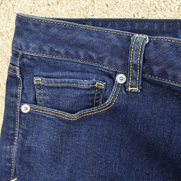 American Eagle Skinny Super Stretch Jeans Dark Wash Women's Size 12 Short - Picture 3 of 16